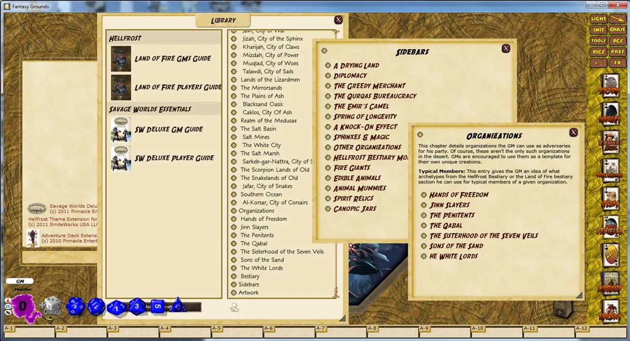Fantasy Grounds - Hellfrost Land of Fire (Savage Worlds) Screenshot 2