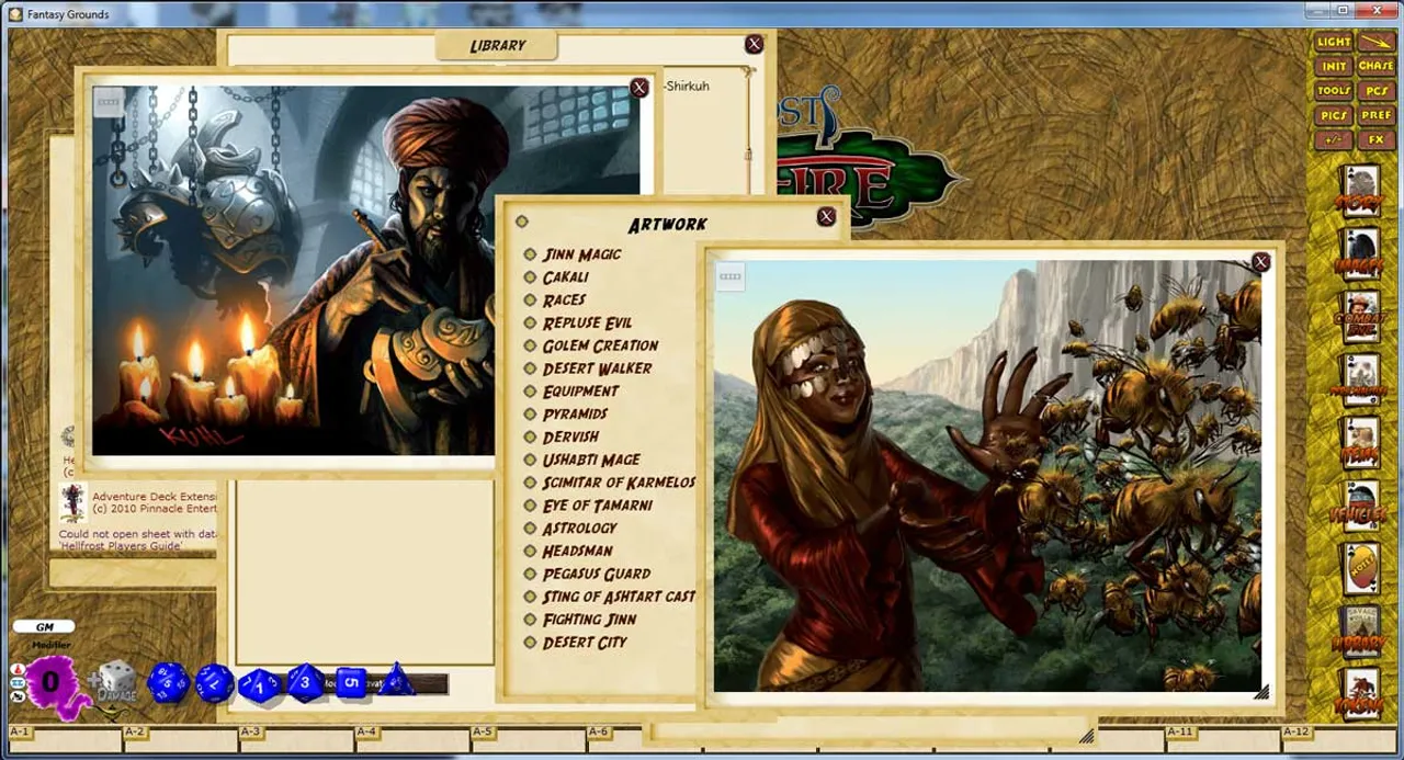 Fantasy Grounds - Hellfrost Land of Fire (Savage Worlds) Screenshot 8