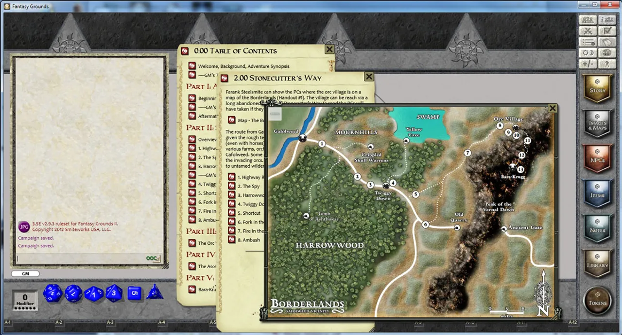 Fantasy Grounds - PFRPG Basic Paths: Wrath of the Orc God Screenshot 0