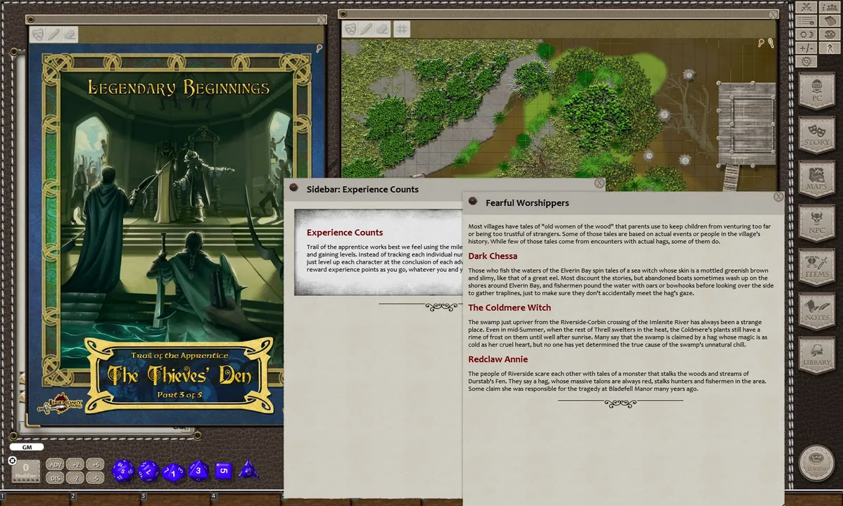 Fantasy Grounds - Trail of the Apprentice: The Thieves' Den Screenshot 2