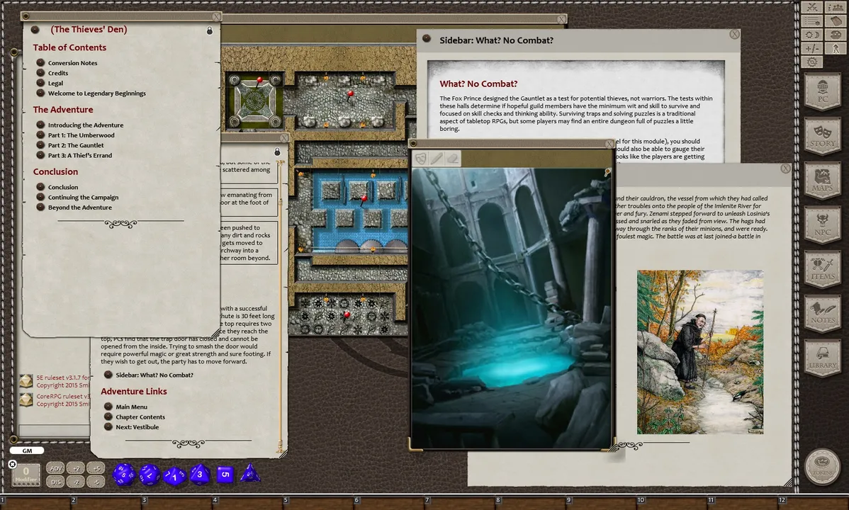 Fantasy Grounds - Trail of the Apprentice: The Thieves' Den Screenshot 1
