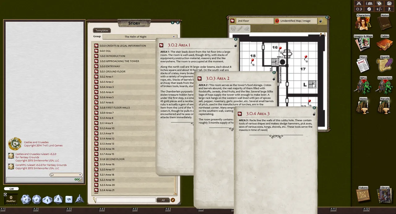 Fantasy Grounds - C&C: A9 The Helm of Night Screenshot 1