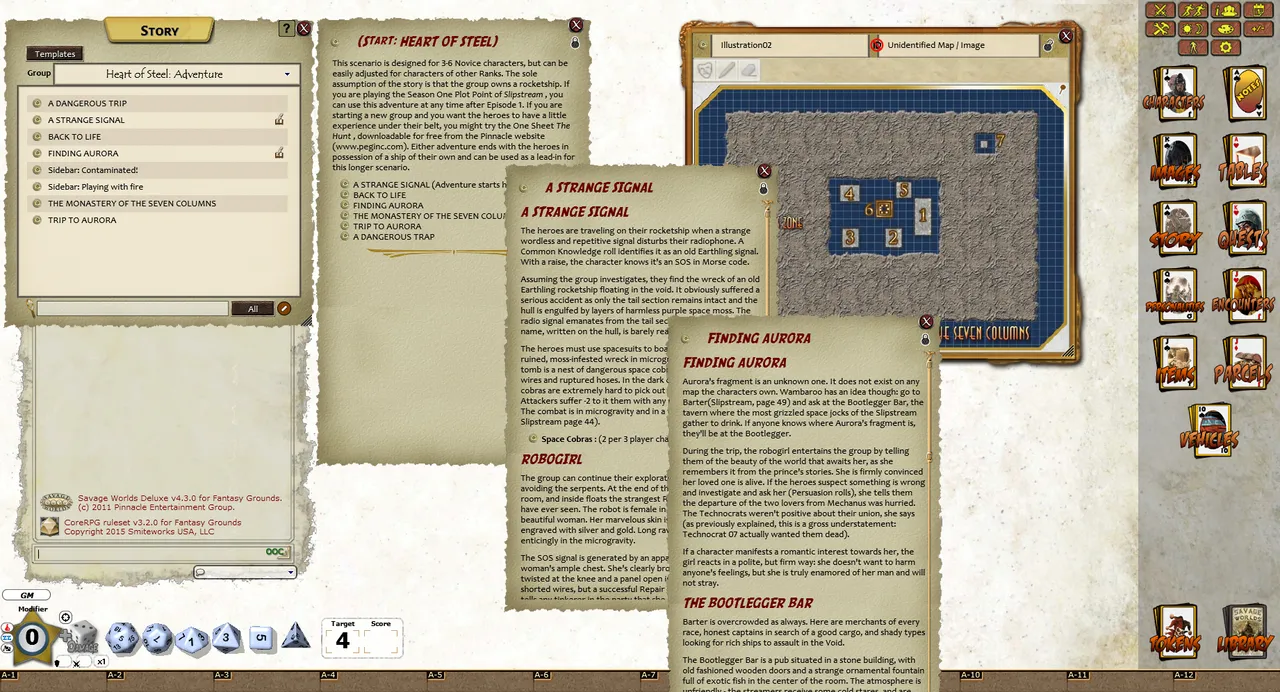 Fantasy Grounds - Slipstream: Heart of Steel (Savage Worlds) Screenshot 3