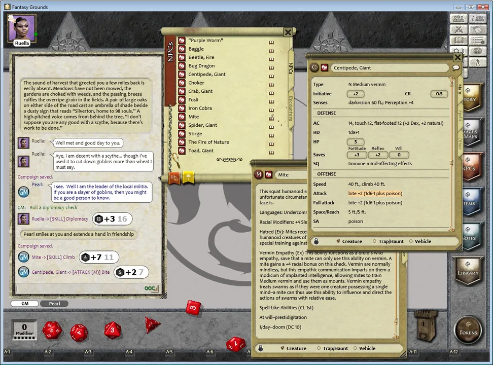 Fantasy Grounds - One on One Adventures #14: A Sickness in Silverton (PFRPG) Screenshot 3