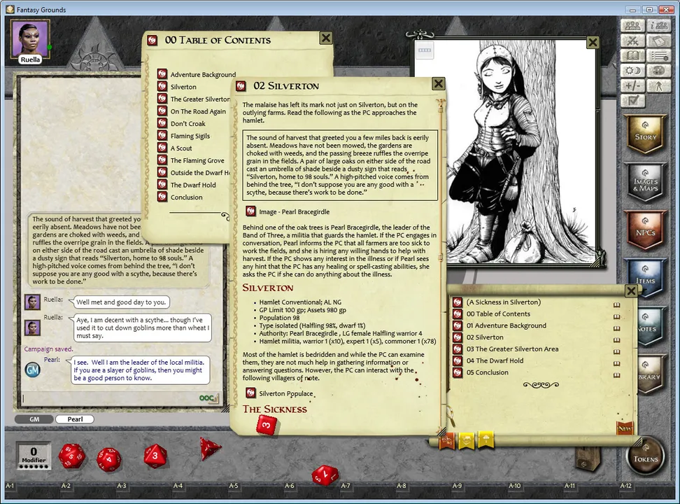 Fantasy Grounds - One on One Adventures #14: A Sickness in Silverton (PFRPG) Screenshot 0