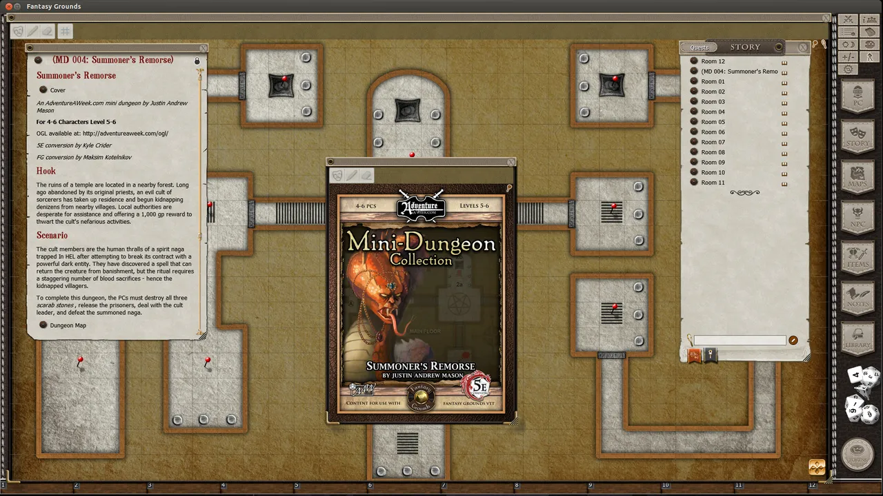 Fantasy Grounds - Mini-Dungeon #004: Summoner's Remorse (5E) Screenshot 4