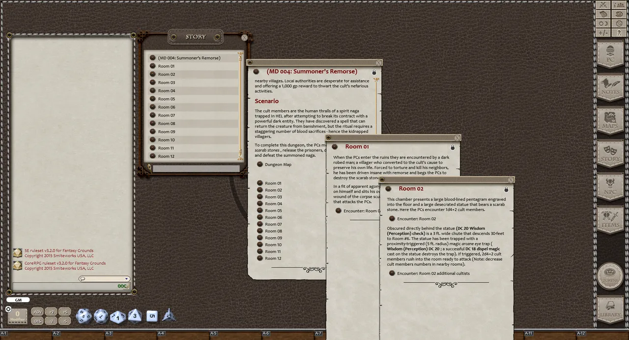Fantasy Grounds - Mini-Dungeon #004: Summoner's Remorse (5E) Screenshot 2