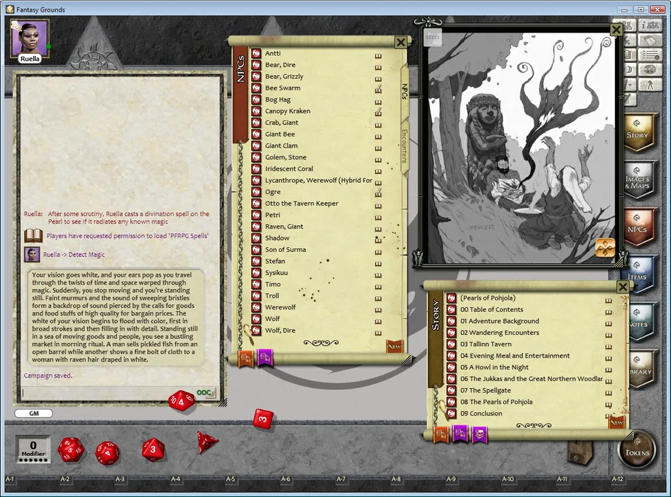 Fantasy Grounds - 1 on 1 Adventures #13: The Pearls of Pohjola (PFRPG) Screenshot 1