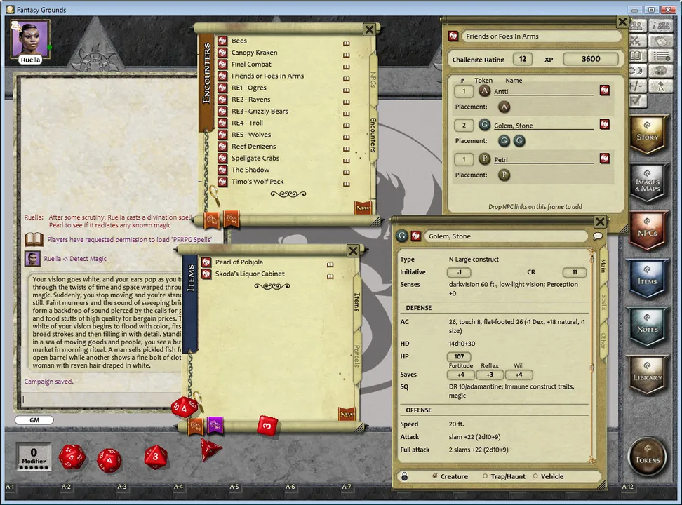 Fantasy Grounds - 1 on 1 Adventures #13: The Pearls of Pohjola (PFRPG) Screenshot 0