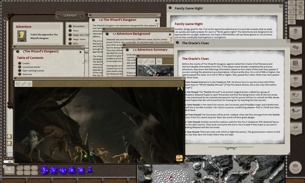 Fantasy Grounds - Trail of the Apprentice: The Wizard's Dungeon (5E) Screenshot 3