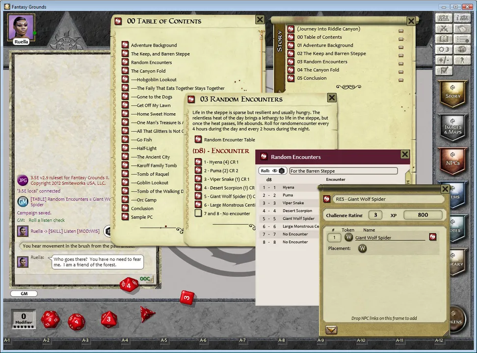 Fantasy Grounds - 1 on 1 Adventures #12: Journey into Riddle Canyon (PFRPG) Screenshot 5