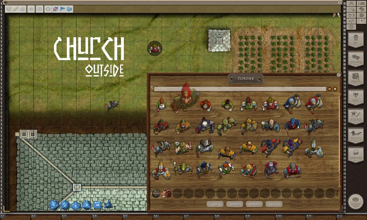 Fantasy Grounds - Temples and Staff (Map and Token Pack) Screenshot 3