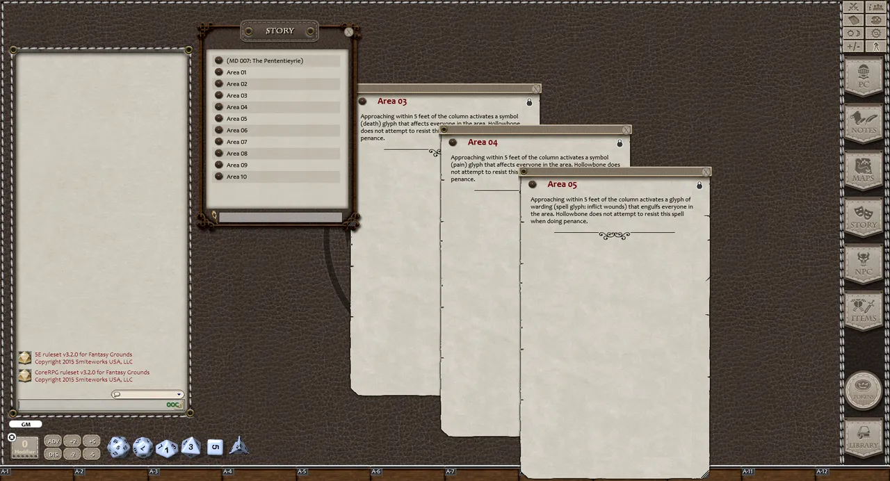Fantasy Grounds - Mini-Dungeon #007: The Pententieyrie (5E) Screenshot 1