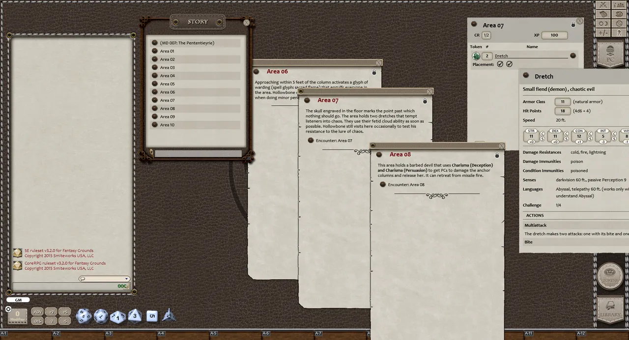 Fantasy Grounds - Mini-Dungeon #007: The Pententieyrie (5E) Screenshot 0