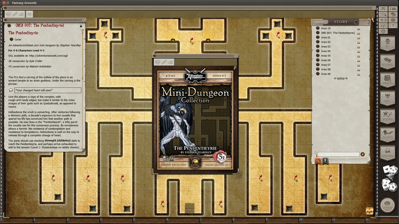 Fantasy Grounds - Mini-Dungeon #007: The Pententieyrie (5E) Screenshot 3