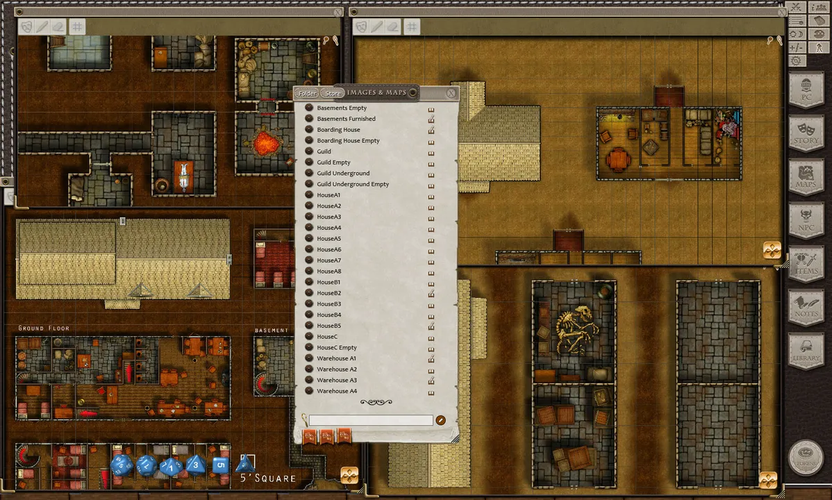 Fantasy Grounds - Adventure Pack: Thieves Guild (Map and Token Pack) Screenshot 4