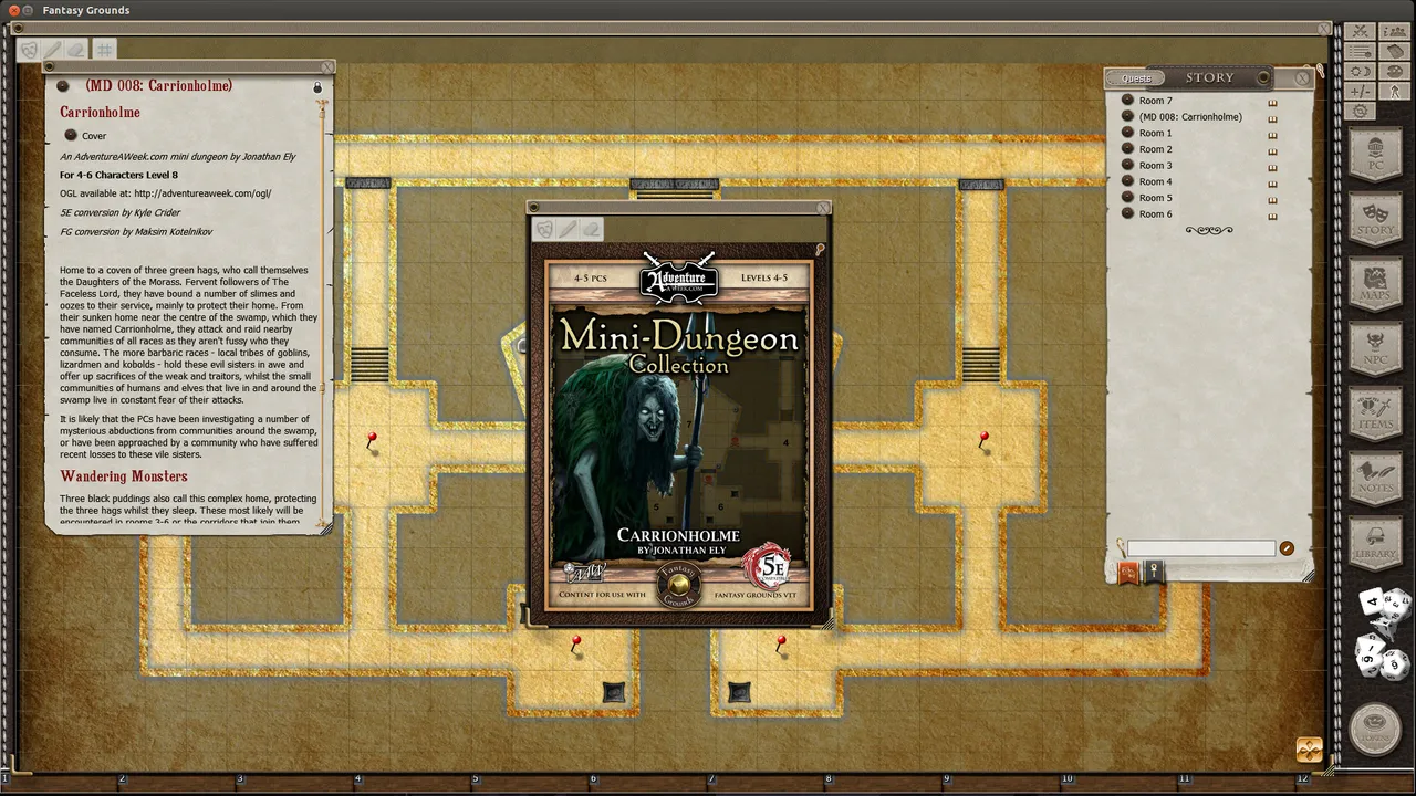 Fantasy Grounds - Mini-Dungeon #008: Carrionholme (5E) Screenshot 1