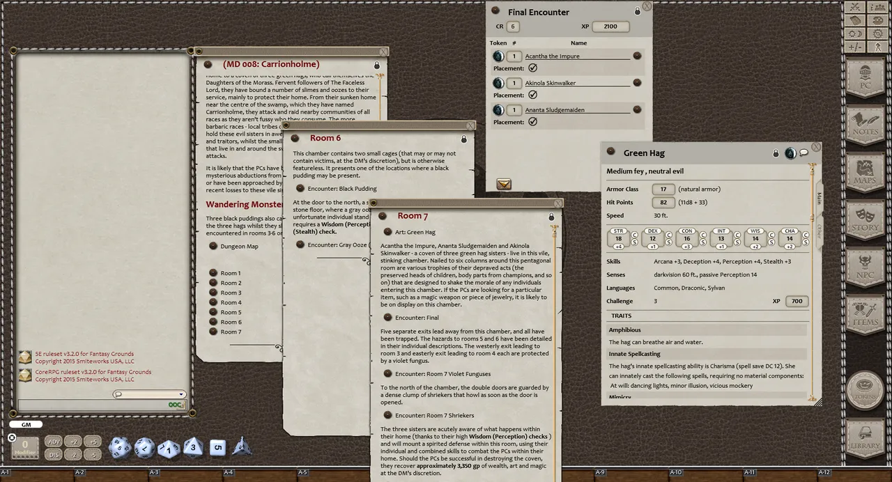 Fantasy Grounds - Mini-Dungeon #008: Carrionholme (5E) Screenshot 2