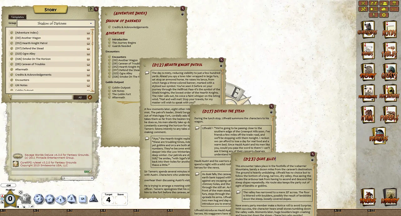 Fantasy Grounds - Hellfrost: Shadows of Darkness Screenshot 0