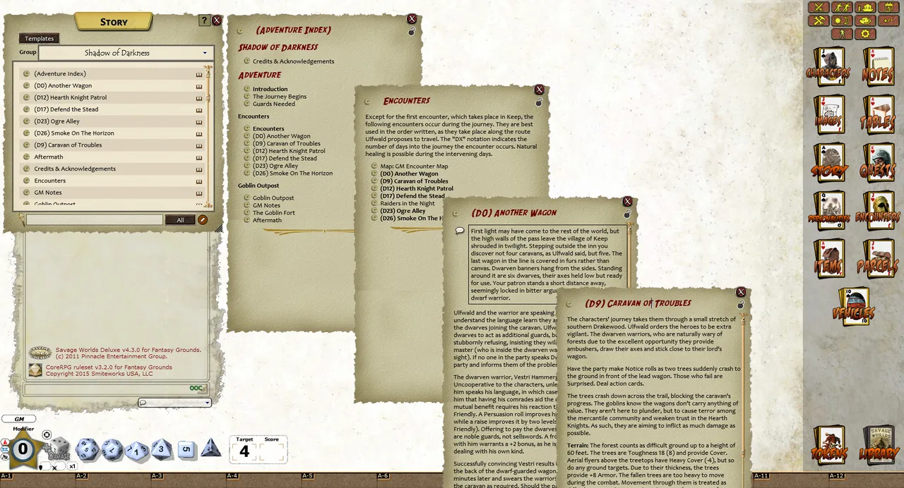 Fantasy Grounds - Hellfrost: Shadows of Darkness Screenshot 1