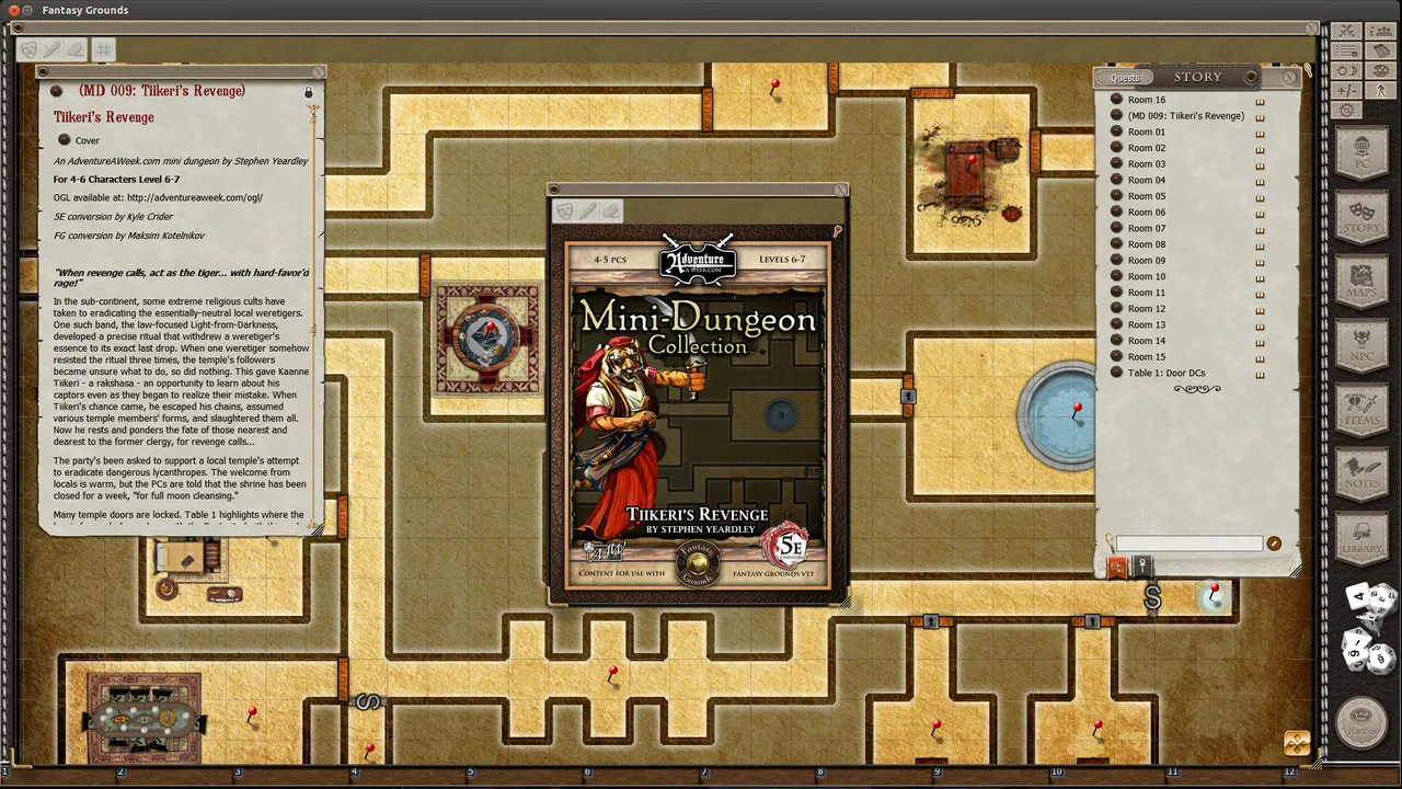 Fantasy Grounds - Mini-Dungeon #009: Tiikeri's Revenge (5E) Screenshot 3