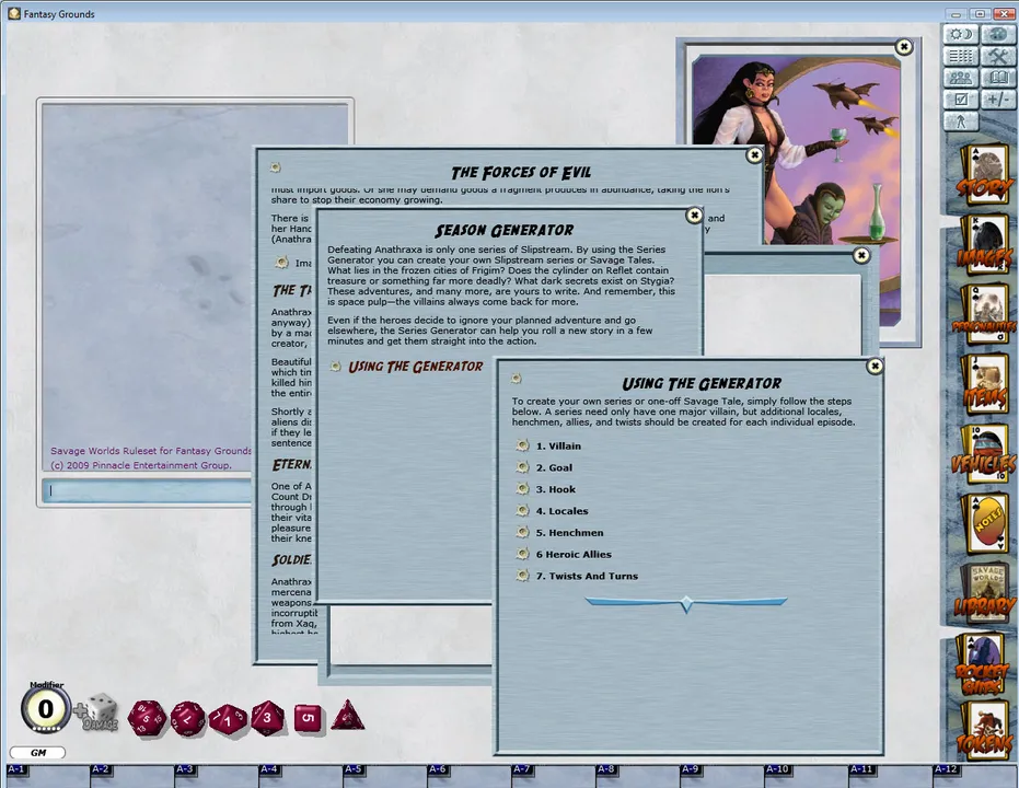 Fantasy Grounds - Slipstream Setting (Savage Worlds) Screenshot 4