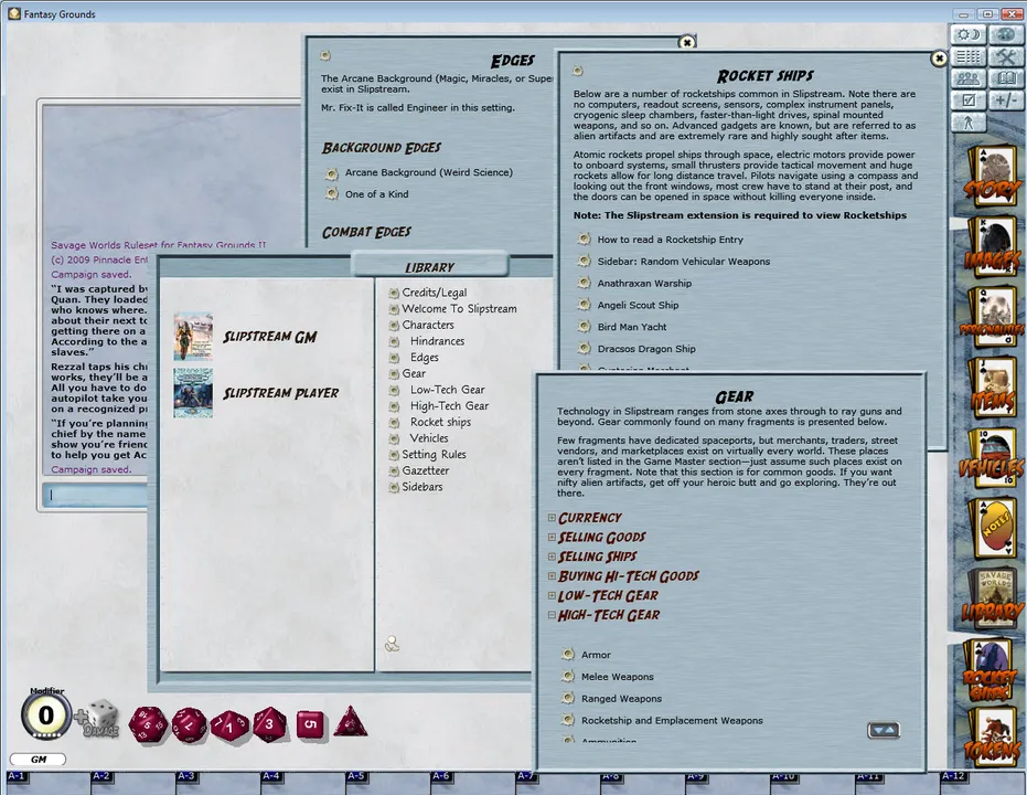 Fantasy Grounds - Slipstream Setting (Savage Worlds) Screenshot 5