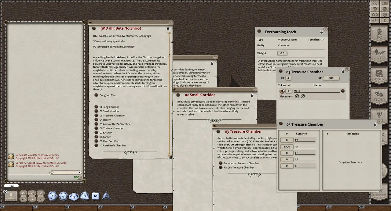 Fantasy Grounds - Mini-Dungeon #011: Buta No Shiro (5E) Screenshot 2