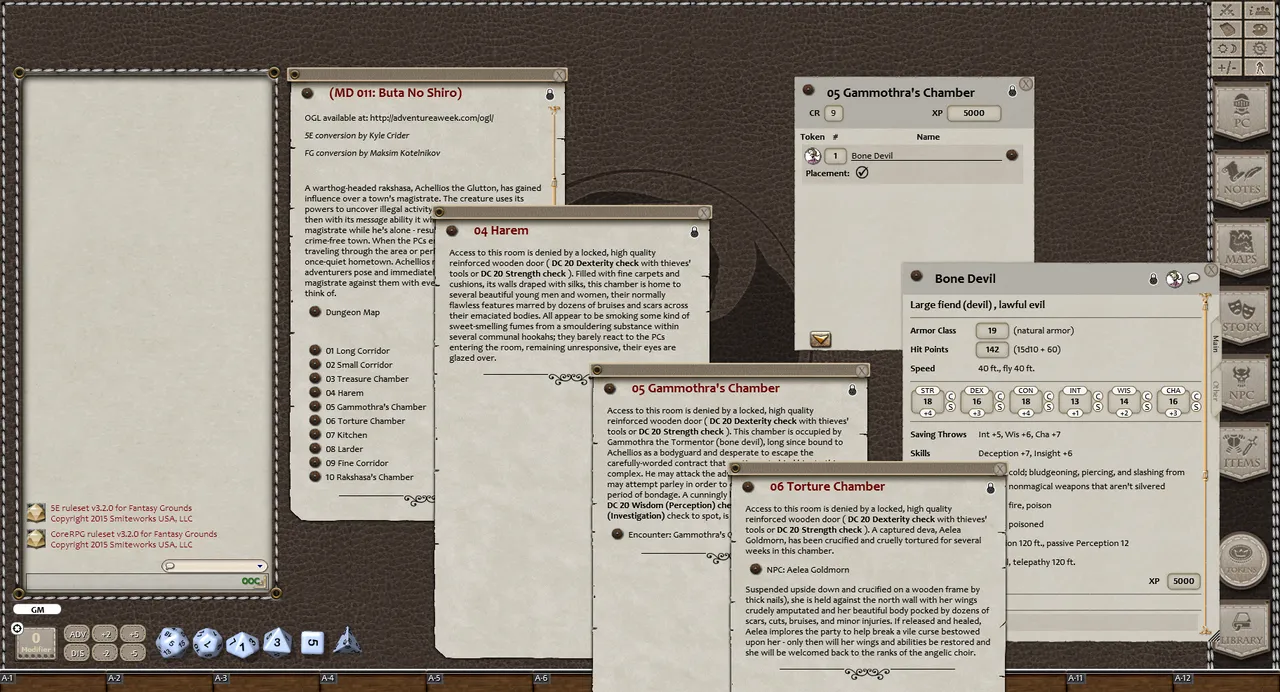 Fantasy Grounds - Mini-Dungeon #011: Buta No Shiro (5E) Screenshot 3