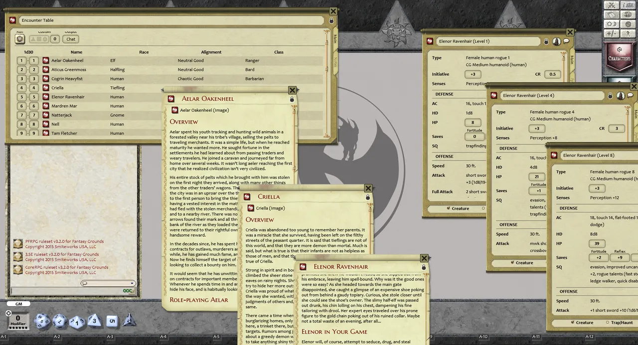 Fantasy Grounds - Ultimate NPCs: Skullduggery (PFRPG) Screenshot 2