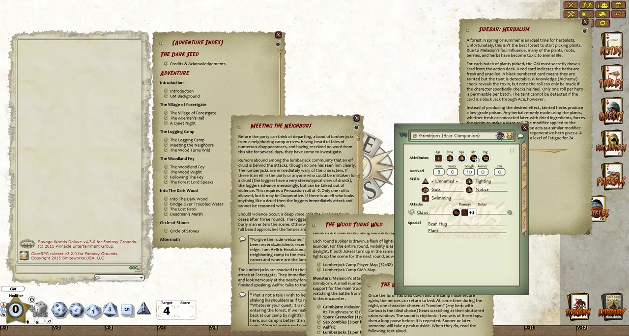 Fantasy Grounds - Hellfrost: The Dark Seed (Savage Worlds) Screenshot 2