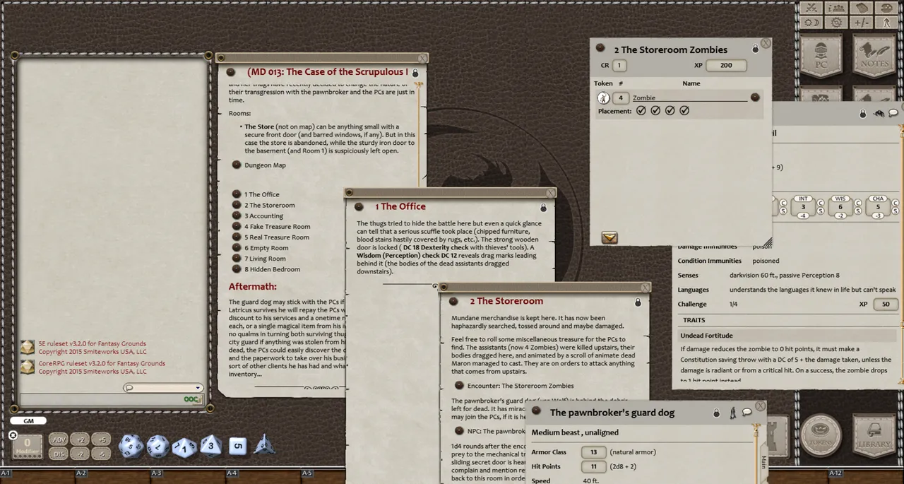 Fantasy Grounds - Mini-Dungeon #013: The Case of the Scrupulous Pawnbroker (5E) Screenshot 2