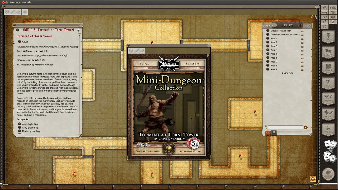 Fantasy Grounds - Mini-Dungeon #015: Torment at Torni Tower (5E) Screenshot 3