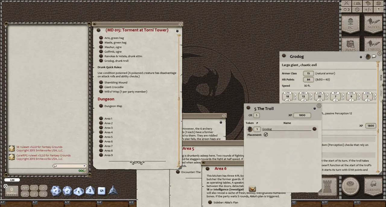 Fantasy Grounds - Mini-Dungeon #015: Torment at Torni Tower (5E) Screenshot 0