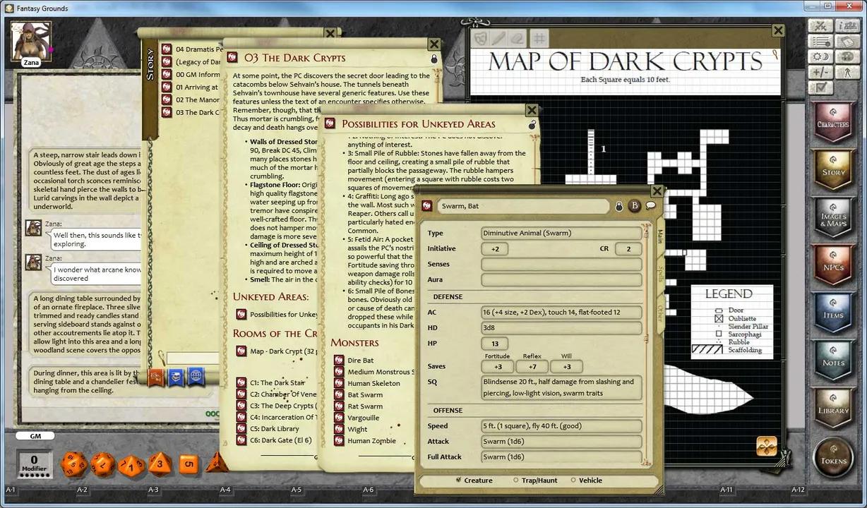 Fantasy Grounds - 1 on 1 Adventures #9: Legacy of Darkness (3.5E/PFRPG) Screenshot 5