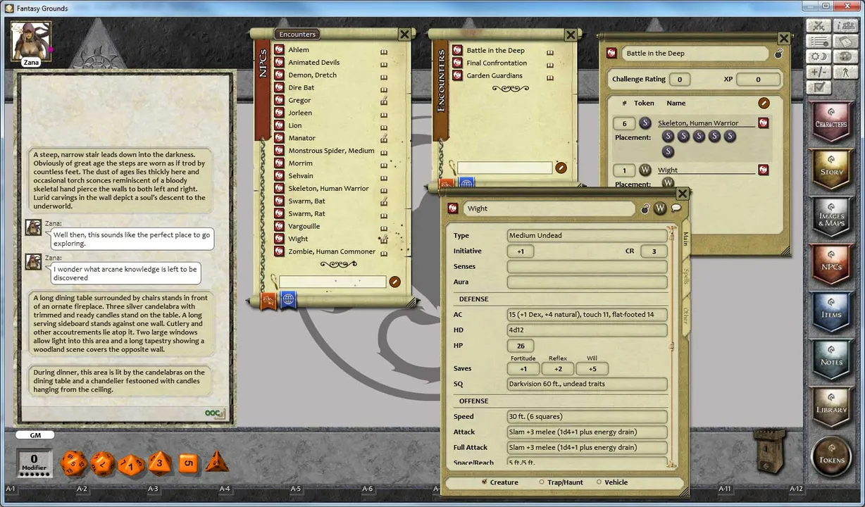 Fantasy Grounds - 1 on 1 Adventures #9: Legacy of Darkness (3.5E/PFRPG) Screenshot 2