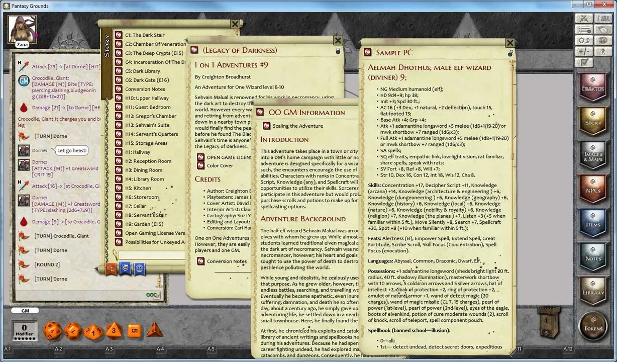 Fantasy Grounds - 1 on 1 Adventures #9: Legacy of Darkness (3.5E/PFRPG) Screenshot 0