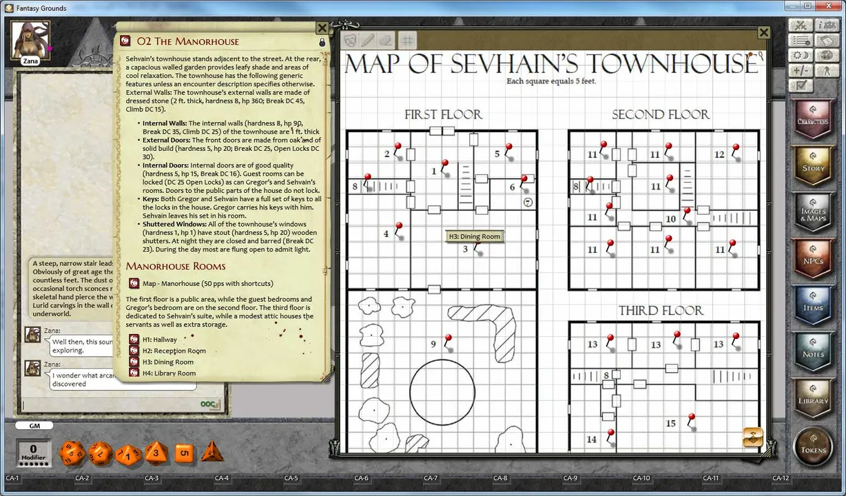 Fantasy Grounds - 1 on 1 Adventures #9: Legacy of Darkness (3.5E/PFRPG) Screenshot 3