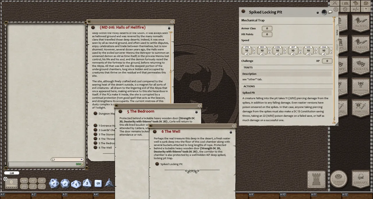 Fantasy Grounds - Mini-Dungeon #016: The Halls of Hellfire (5E) Screenshot 2