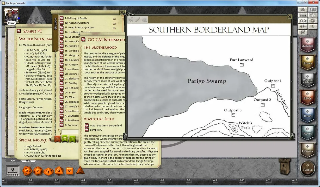 Fantasy Grounds - 1 on 1 Adventures #8: Blood Brothers (3.5E/PFRPG) Screenshot 5