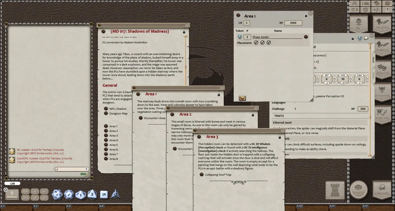 Fantasy Grounds - Mini-Dungeon #017: Shadows of Madness (5E) Screenshot 3
