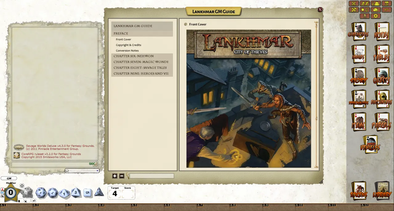 Fantasy Grounds - Lankhmar: City of Thieves (Savage Worlds) Screenshot 4
