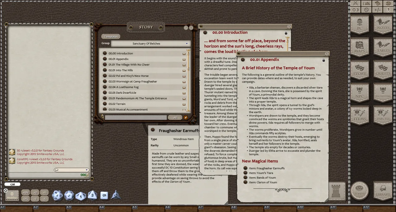 Fantasy Grounds - Sanctuary of Belches (5E) Screenshot 3