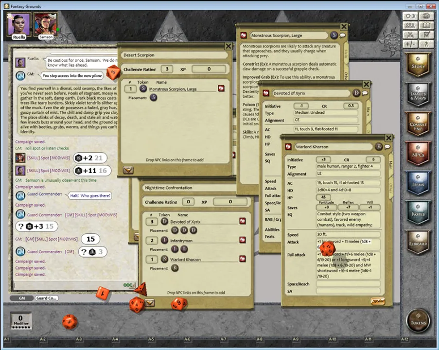 Fantasy Grounds -  1 on 1 Adventures #7: Eyes of the Dragon (3.5E/PFRPG) Screenshot 0