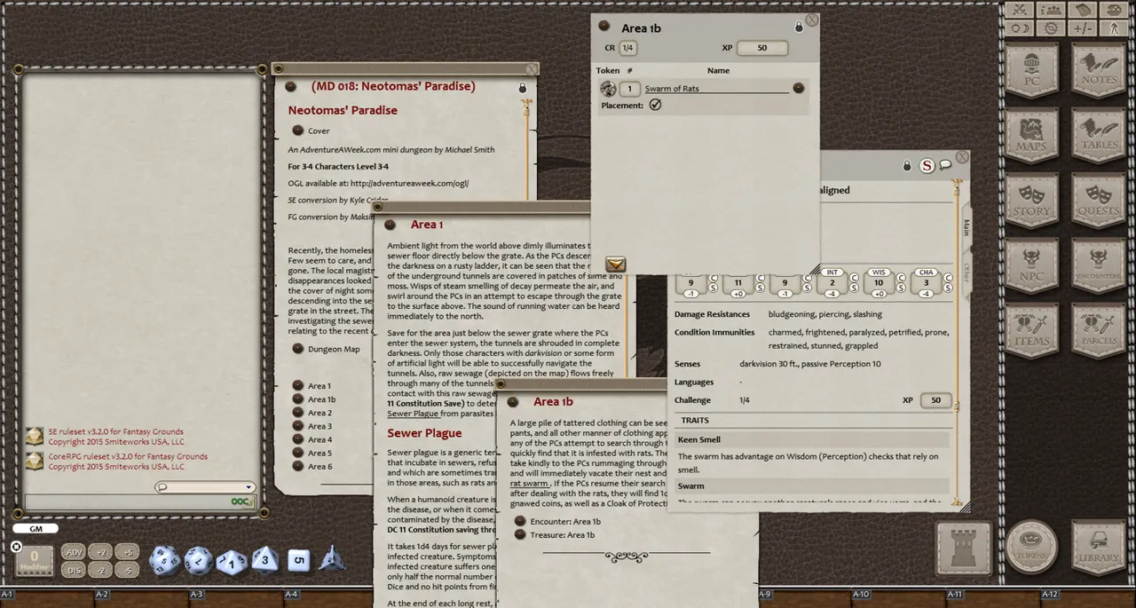 Fantasy Grounds - Mini-Dungeon #018: Neotomas' Paradise (5E) Screenshot 1