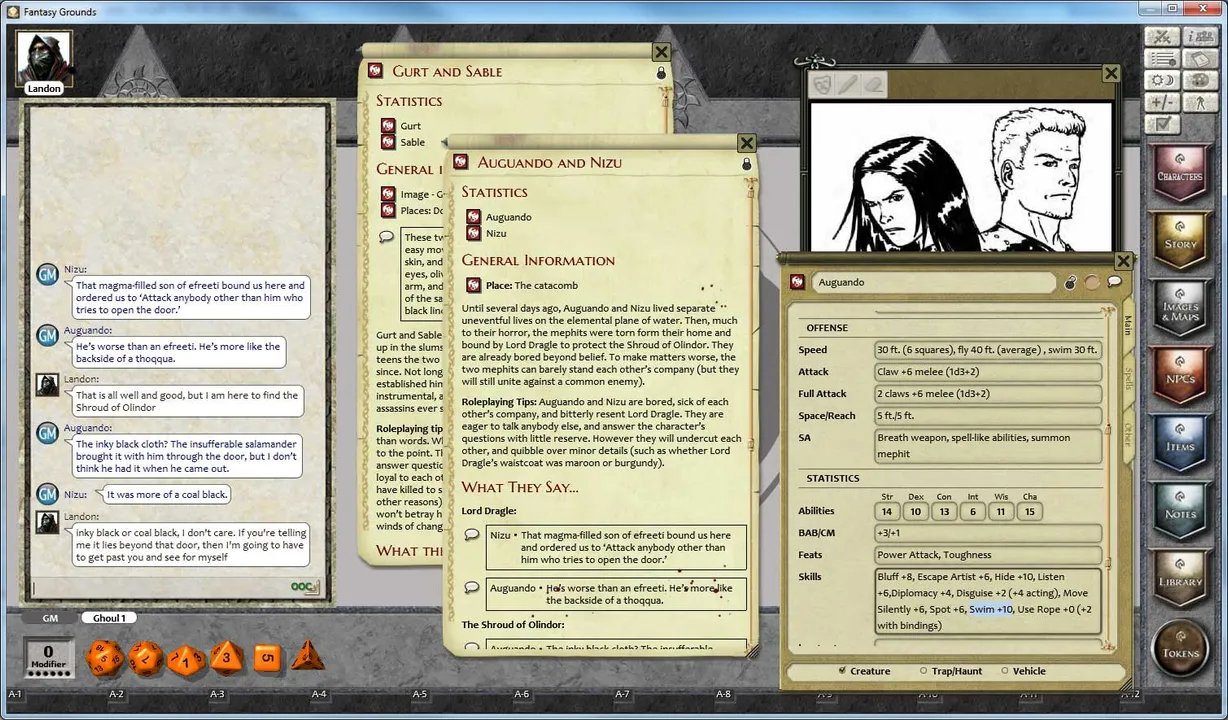 Fantasy Grounds - 1 on 1 Adventures #6: The Shroud of Olindor (3.5E/PFRPG) Screenshot 0