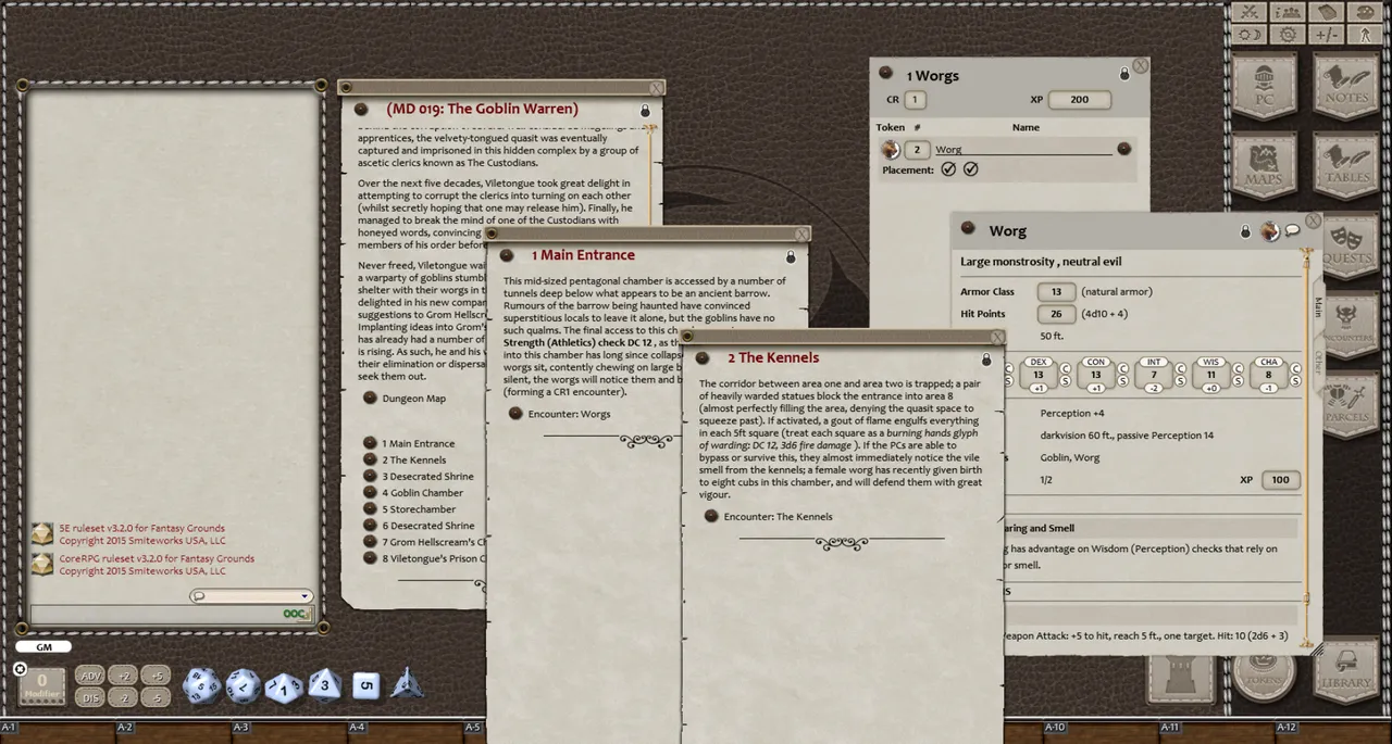Fantasy Grounds - Mini-Dungeon #019: The Goblin Warren (5E) Screenshot 2