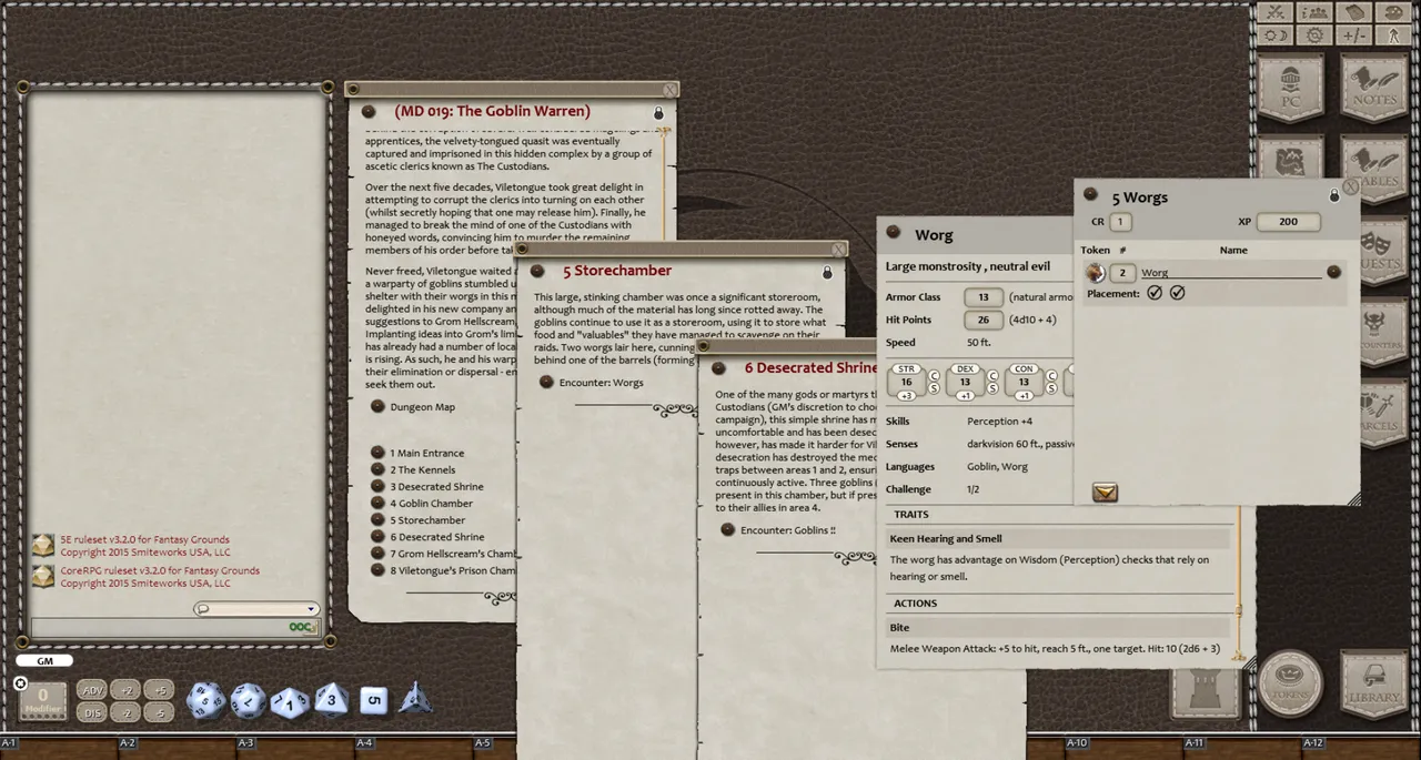 Fantasy Grounds - Mini-Dungeon #019: The Goblin Warren (5E) Screenshot 0