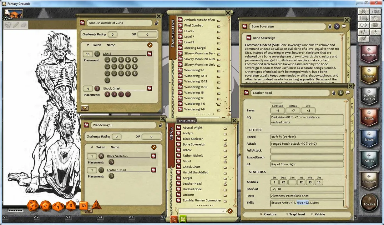 Fantasy Grounds - 1 on 1 Adventures #5: Vale of the Sepulcher (3.5E/PFRPG) Screenshot 1