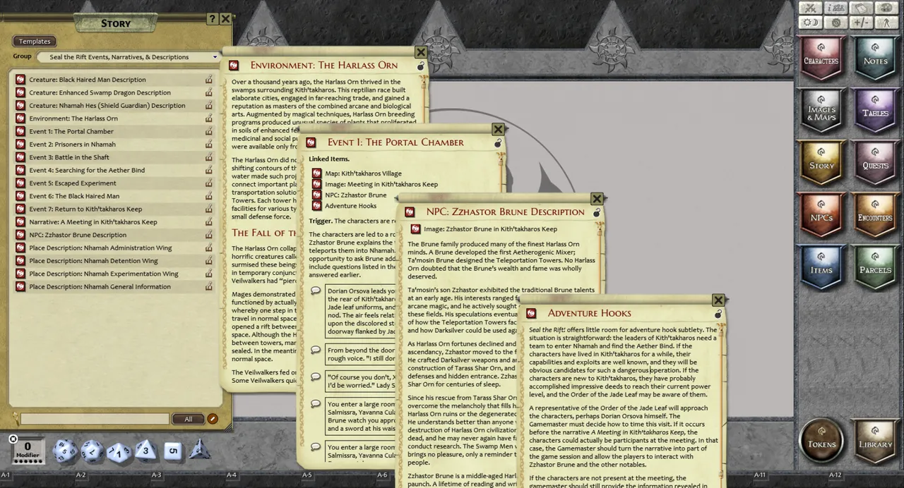 Fantasy Grounds - Kith'takharos: Seal the Rift (3.5E/PFRPG) Screenshot 3